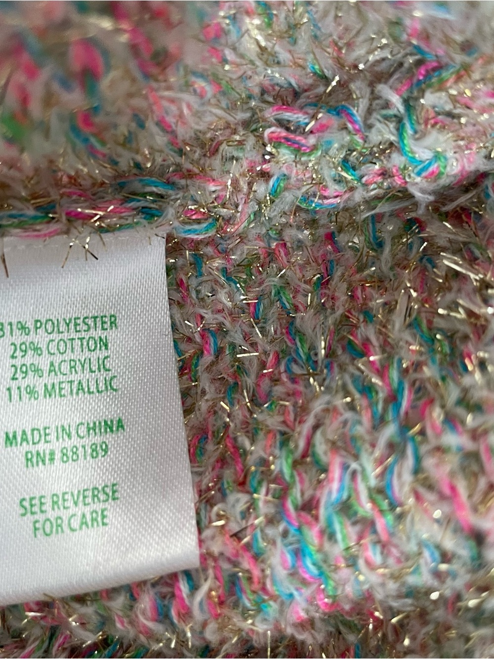 Lilly Pulitzer Gliana Sweater Women size M Pastel Whimsical Soft Girl Preppy - Picture 5 of 6